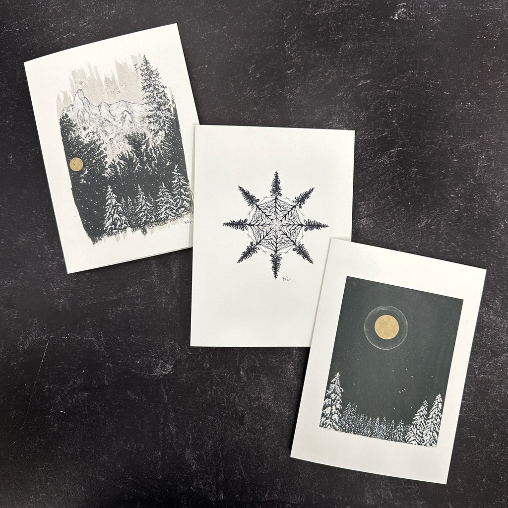 Winter Notecard Set - 5"x7" - Single or Sets - Ready to ship