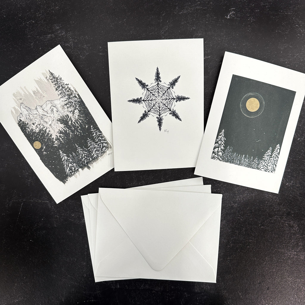 Winter Notecard Set - 5"x7" - Single or Sets - Ready to ship