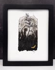 Beauty in the Upside Down - Tall Curvy Tree - 8x10 Original Drawing - Ready to Ship