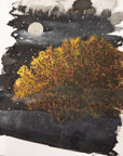Beauty in the Upside Down - Moonlit Tree - 8"x10" Original Drawing - Ready to Ship