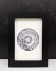 Taurus - Star Trails - Zodiac Constellations - Pen and Ink Drawing Print - Print to Order