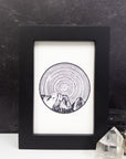 Capricorn - Star Trails - Zodiac Constellations - Pen and Ink Drawing Print - Print to Order