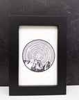 Capricorn - Star Trails - Zodiac Constellations - Pen and Ink Drawing Print - Print to Order