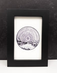 Cancer - Star Trails - Zodiac Constellations - Pen and Ink Drawing Print - Print to Order
