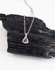Tiny Meteorite Pendant - in Sterling Silver - Ready to Ship