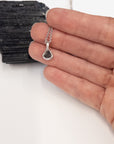 Tiny Meteorite Pendant - in Sterling Silver - Ready to Ship