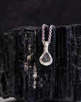 Tiny Meteorite Pendant - in Sterling Silver - Ready to Ship