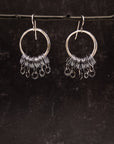 Dark Rain Cloud Earrings - Sterling Silver - Ready to ship