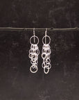 Flowy Many Circle Earrings - Sterling Silver - Ready to ship
