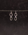 Tiny Circle and Oval Earrings - Sterling Silver - Ready to ship