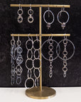 Tiny 3 Circle Earrings - Sterling Silver - Ready to ship