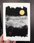 Print Sale - 5" x 7" Beauty in the Upside Down - Flying Crane - Art Print - Ready to Ship
