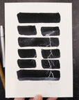Print Sale - 5x7 Hexagram 21 Biting Through - Teeth - Art Print - Ready to ship