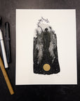 Print Sale - 8" x 10" Beauty in the Upside Down - Little Bendy Tree - Art Print - Ready to Ship