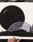 Print Sale - 11" x 14" Space and Time Series - Drawing 4 - Ready to Ship