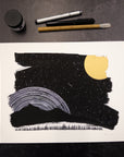 Print Sale - 11" x 14" Space and Time Series - Drawing 8 - Hand Embellished Print - Ready to Ship