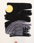 Print Sale - 11" x 14" Space and Time Series - Drawing 1 - Hand Embellished Print - Ready to Ship