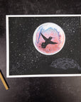 Galaxy Hummingbird - Art Print - Print to Order