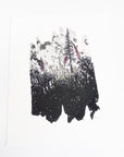 Midnight Flowers - Daisies and Foxgloves - Art Print - Print to Order