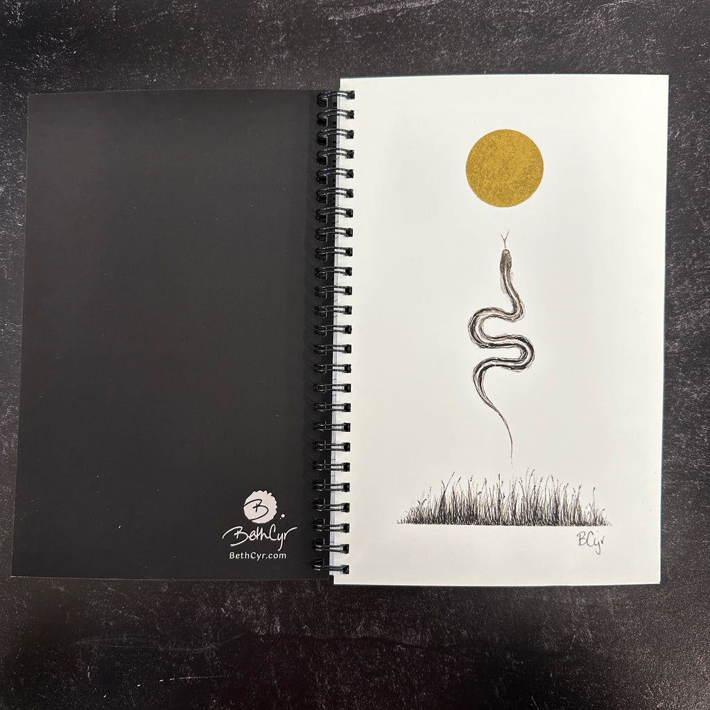 Snake Notebook - Journal/Sketchbook - Blank or Lined - Ready to Ship