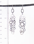 Mixed element chandelier earrings