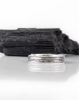 Custom tree bark ring for Paul
