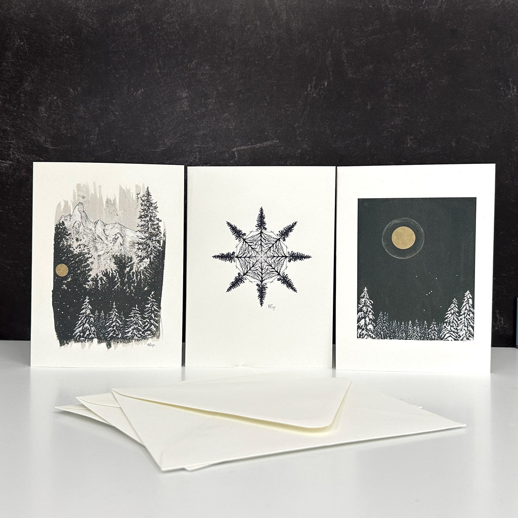 Winter Notecard Set - 5"x7" - Single or Sets - Ready to ship