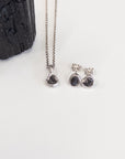 Reserved - Meteorite Post Earrings in Sterling Silver - Ready to ship