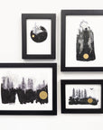 Beauty in the Upside Down - Misty Evening Moon - Art Print - Print to Order