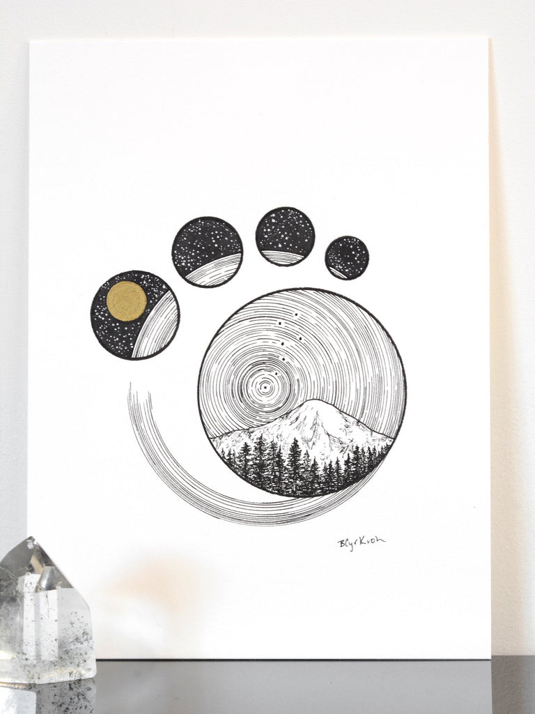 100/100 - 100 Day Drawing Project - Original Drawing - 6" x 8" - Beth Cyr Handmade Jewelry