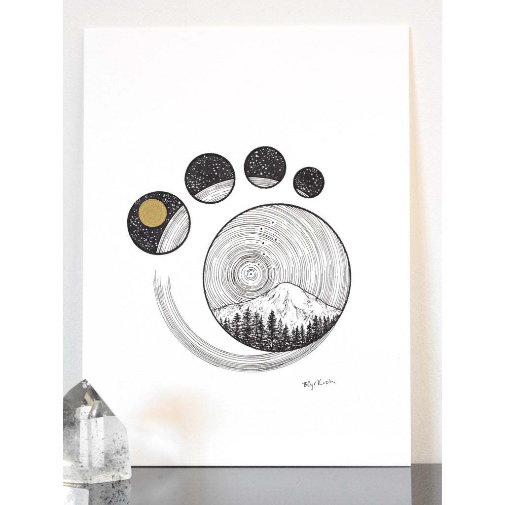 100/100 - 100 Day Drawing Project - Original Drawing - 6" x 8" - Beth Cyr Handmade Jewelry