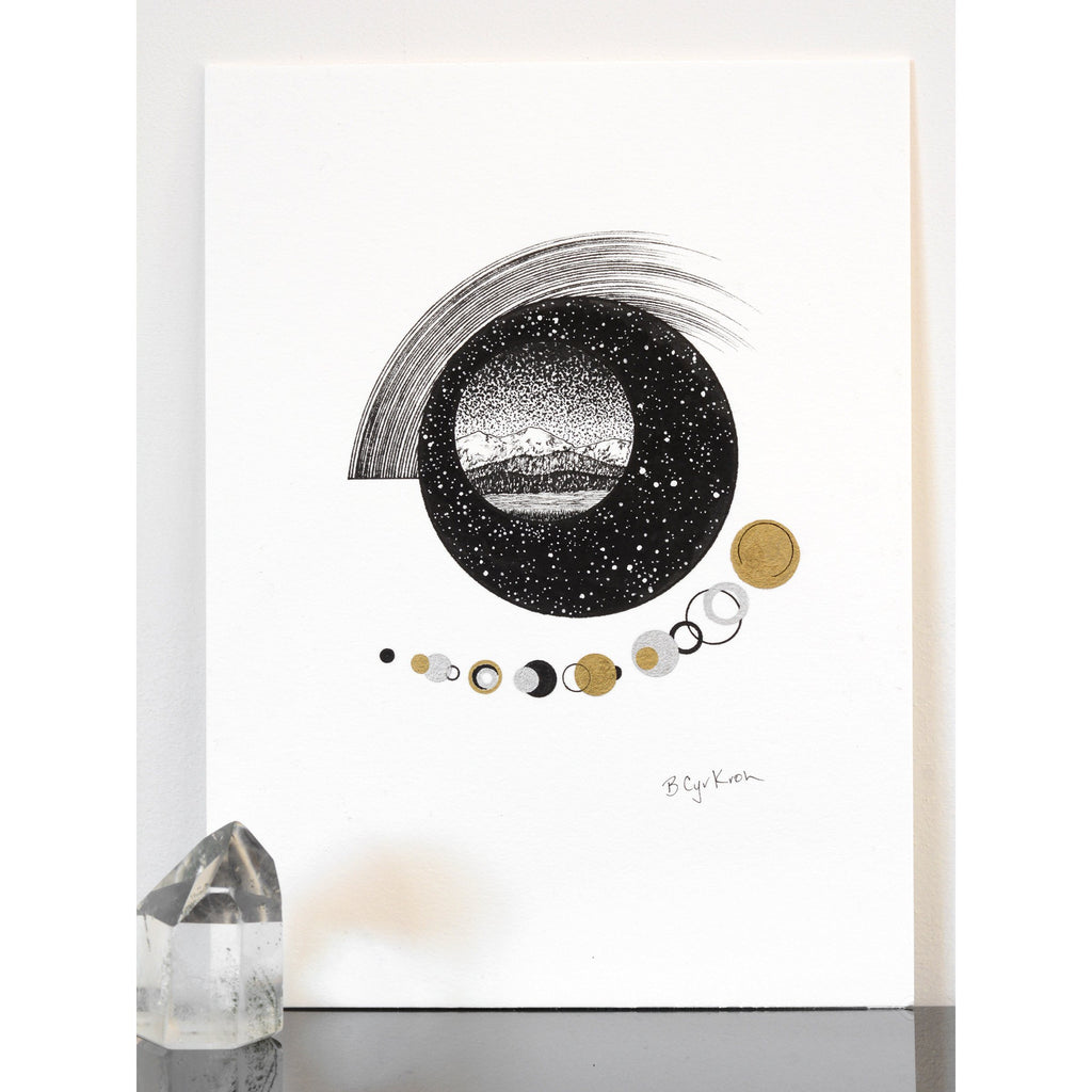 57/100 - 100 Day Drawing Project - Original Drawing - 6" x 8" - Beth Cyr Handmade Jewelry