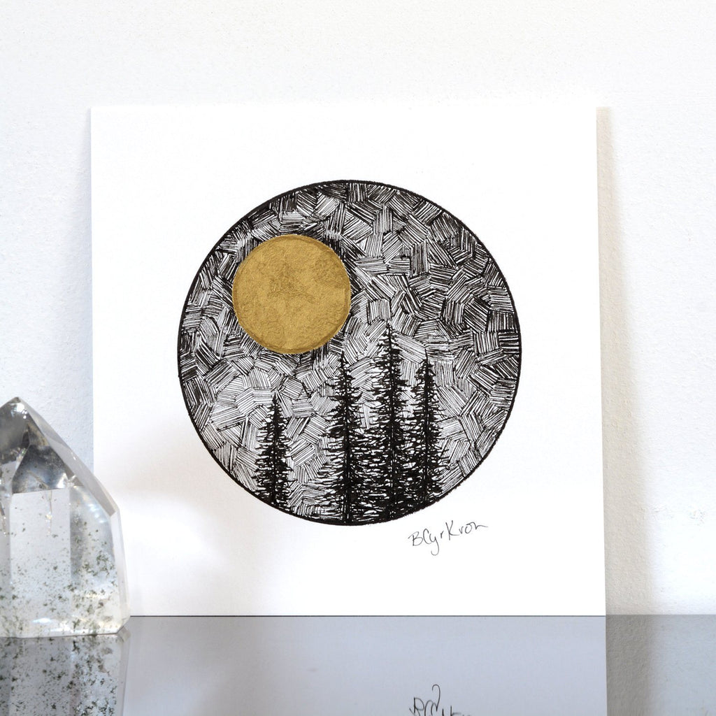 Reserved - 77/100 - 100 Day Drawing Project - Original Drawing - 4" x 4" - Beth Cyr Handmade Jewelry