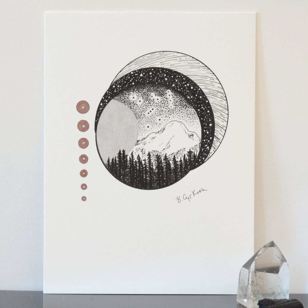 24/100 - 100 Day Drawing Project - Original Drawing - 6" x 8" - Beth Cyr Handmade Jewelry