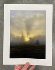 Radiant Sunrise Through the Trees - Photograph Print on Matte Paper - Print to Order