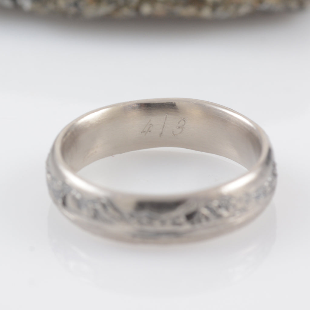 Final payment - custom order for Bianca - mountain sea and sand palladium/silver