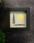 Supermoon and Solo Tree - Grey and Gold Collection