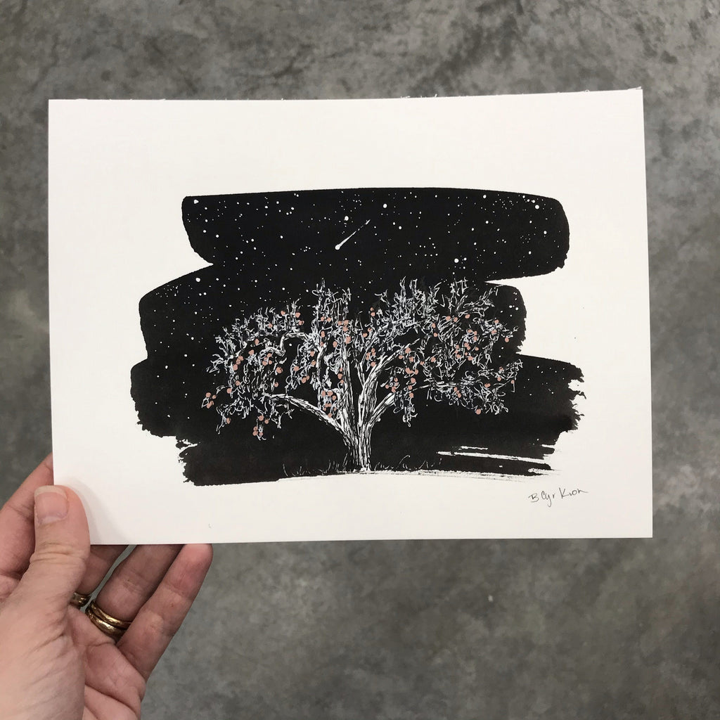 inktober day 31 - ripe - original drawing - 6” x 8” - ready to ship - Beth Cyr Handmade Jewelry
