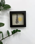 Single Large Tree and Full Moon - Grey and Gold Collection