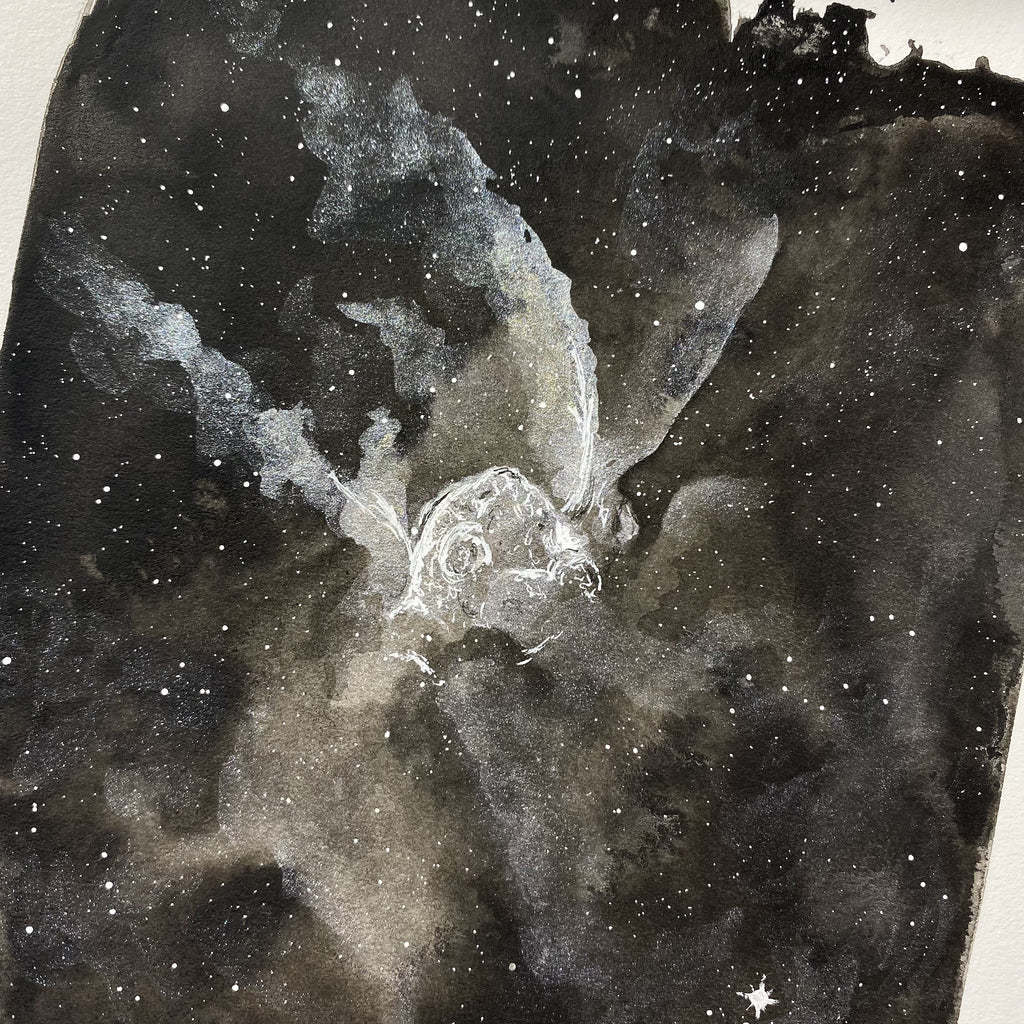 Helmet - Art Print - Inktober 2021 - Day 15 - ready to ship 8x10