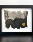 Beauty in the Upside Down 43 - Tilting Tree and Auriga constellation - Original Drawing - 8”x10”