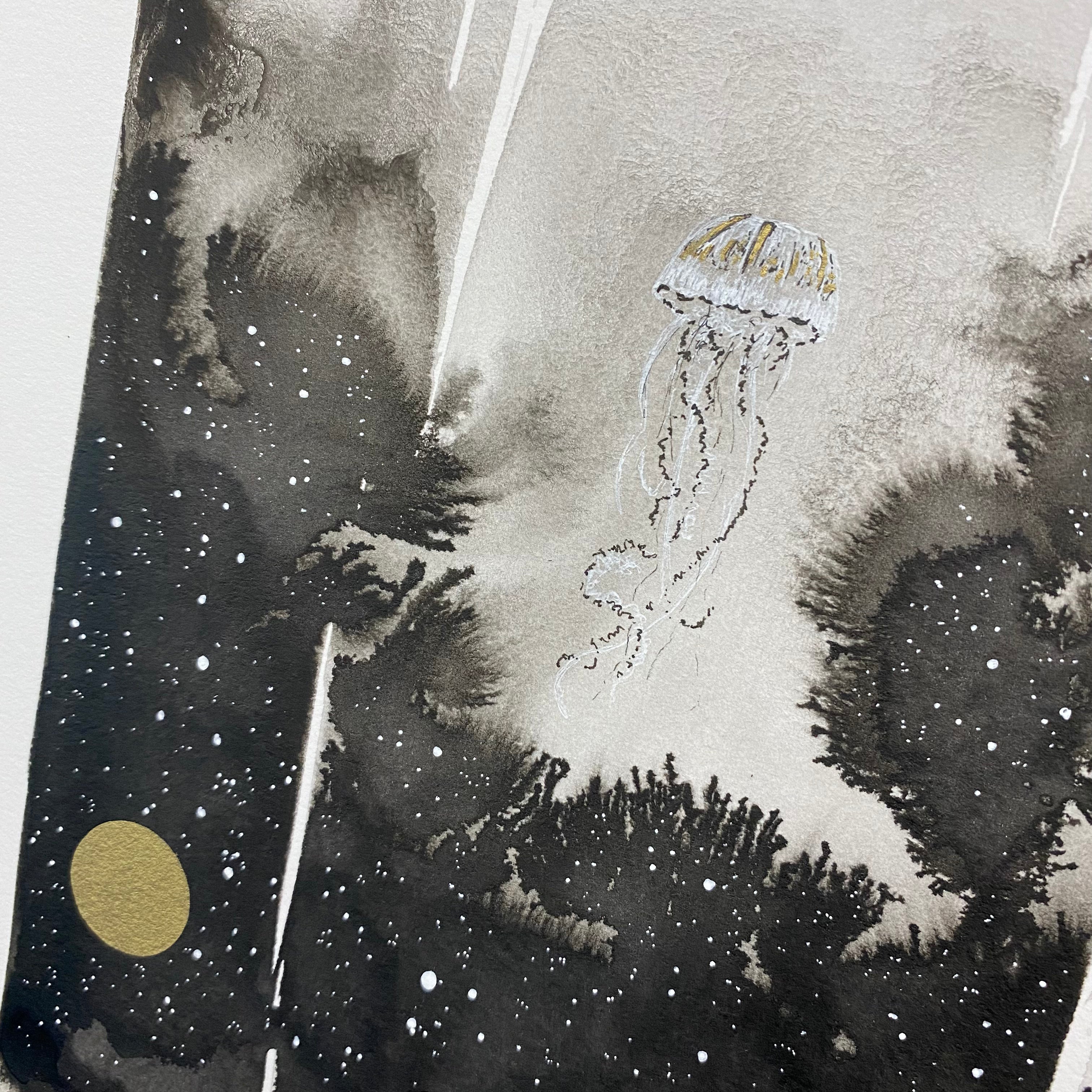 Beauty in the Upside Down 24 - Jellyfish - Original Drawing - 8" x 10 ...