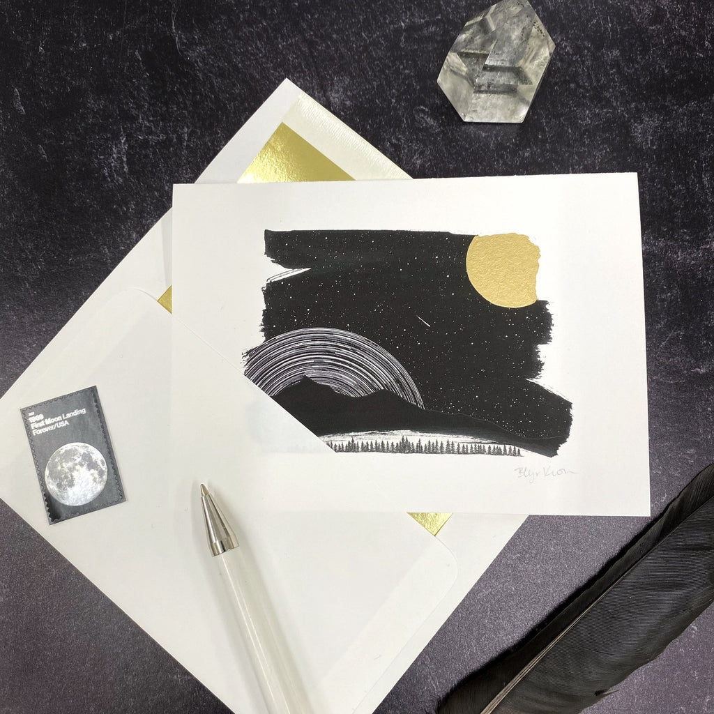 Space and Time Notecards - Card Size 4.5 x 6.25 - print to order