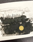 Beauty in the Upside Down 66 - Forest Beginnings - Original Drawing - 8”x10”