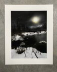 Winter Night Sky 31 - Winter lake - Photo Composite Print 2 - Print to Order