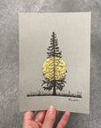 Glowing Tree - Grey and Gold Collection