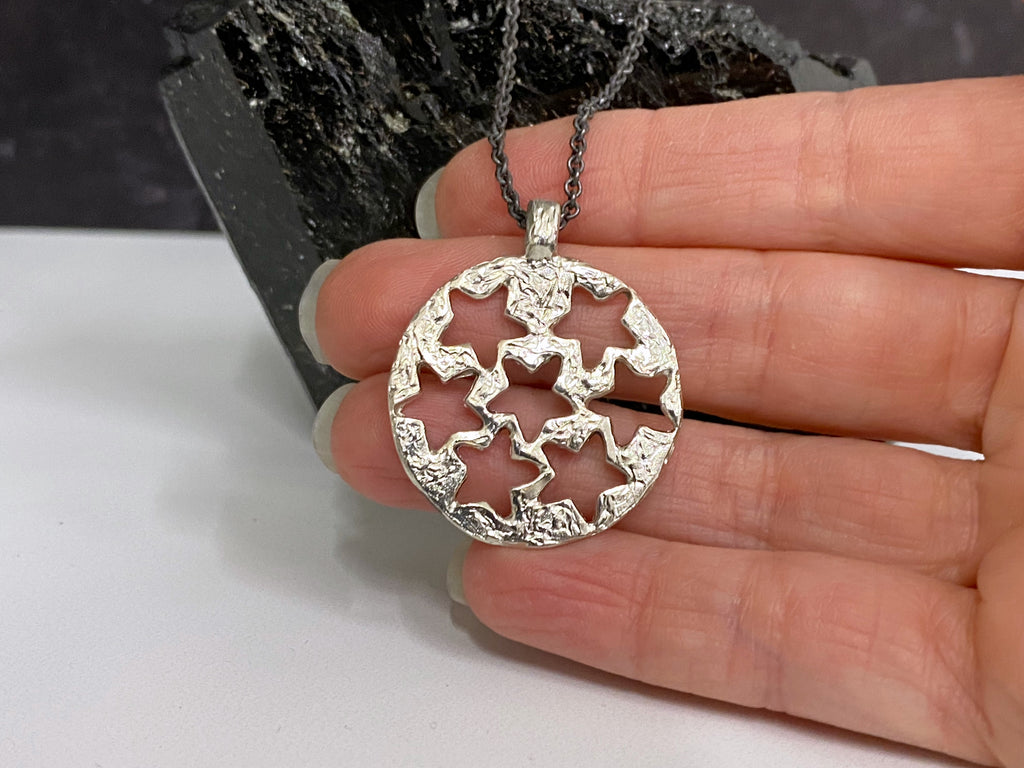 Multi Star Pendant in sterling silver - ready to ship