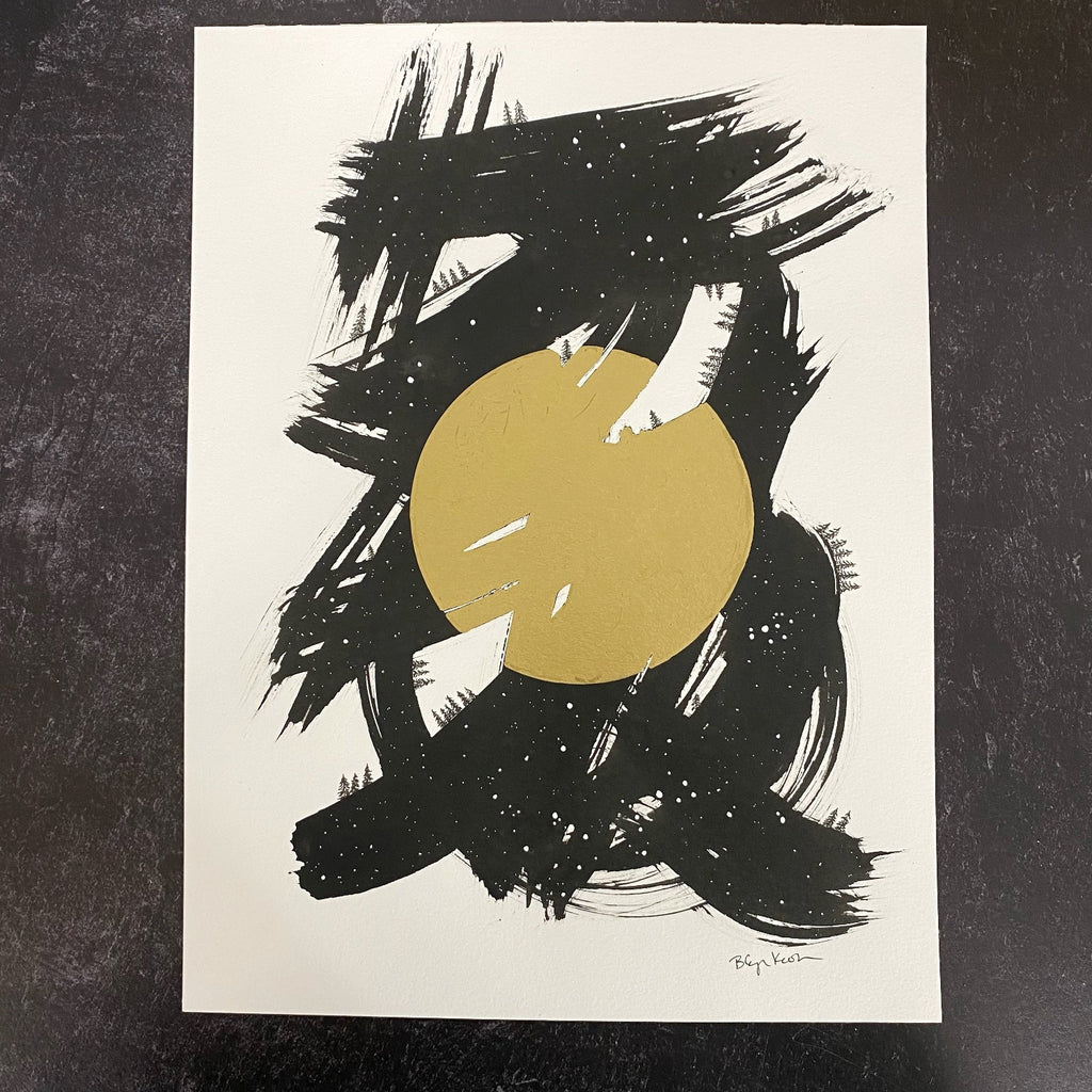 Weathering the Solar Storm - Original Drawing - 9" x 12"