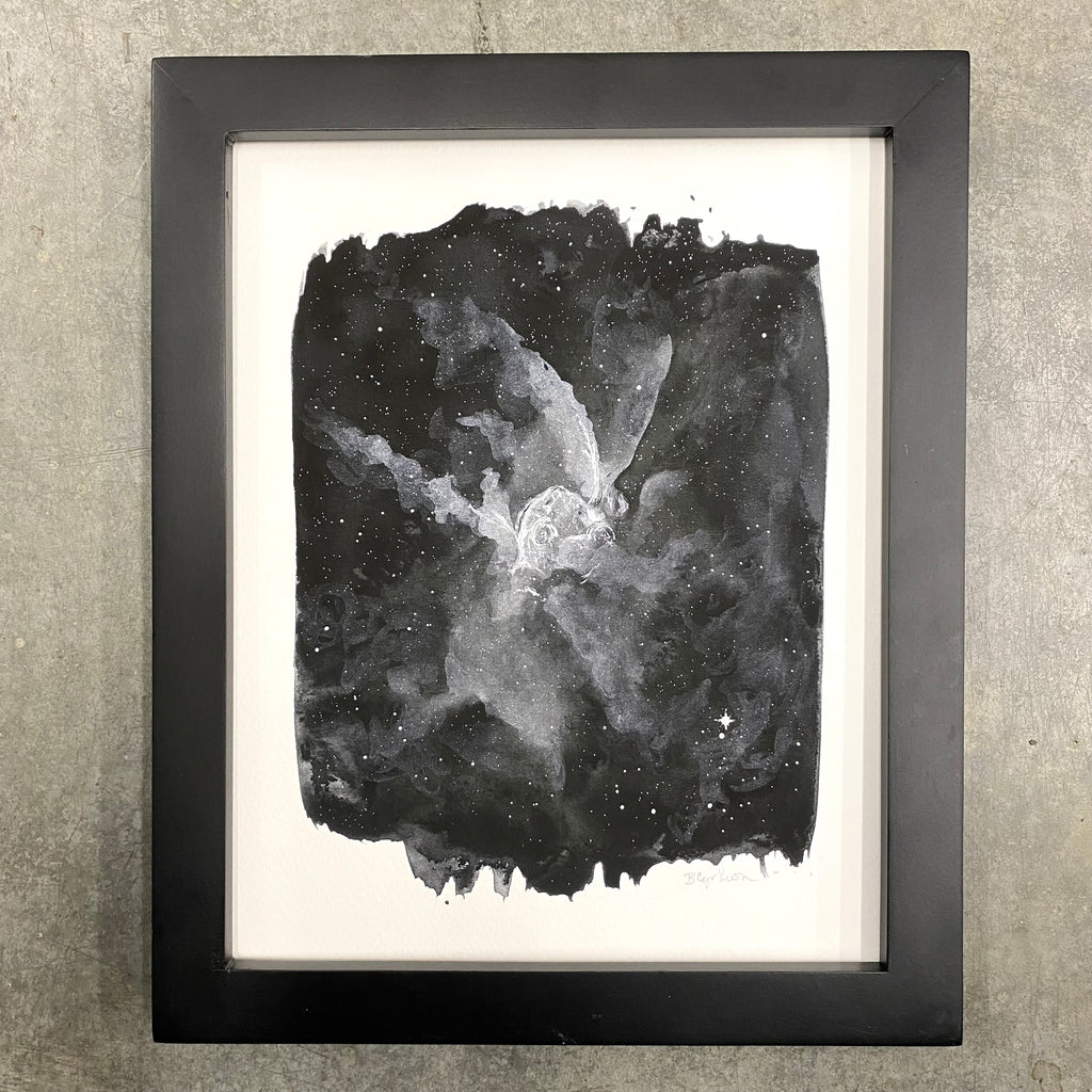 Helmet - Art Print - Inktober 2021 - Day 15 - ready to ship 8x10