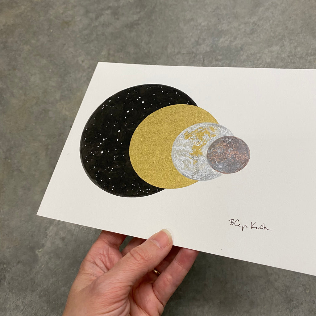 Eclipse in Scorpio - Original Drawing - 6”x8”